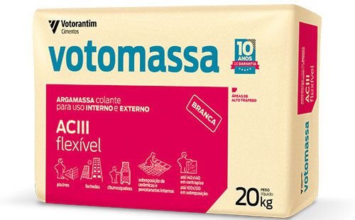 Argamassa 20Kg AcIII Votoran Flexivel Externa