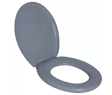 Assento Sanitário Almofadado Cinza 1 Astra