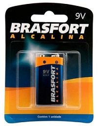 Bateria Alcalina 9V Brasfort