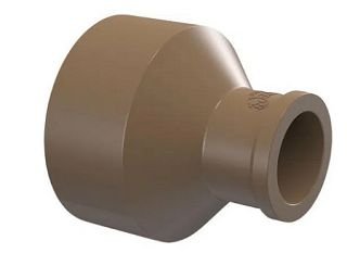 Bucha de Redução Longa Pvc Marrom 60x50mm Tigre