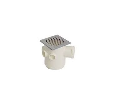 Caixa Sifonada Com Grelha e Porta Quadrado Inox dn 100x100x50 -Tigre
