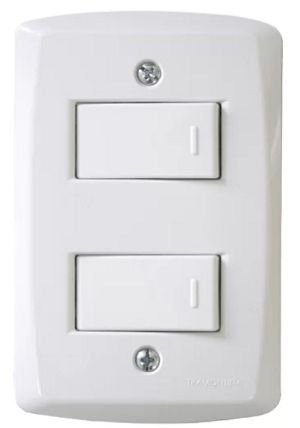 Conjunto 2 Interruptores Simples 10A/250V Lux2 - 57145/040 Tramontina