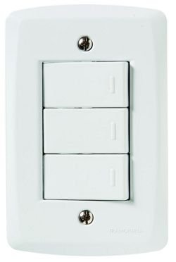 Conjunto 3 Interruptores Simples 10A/250V Lux2 - 57145/070