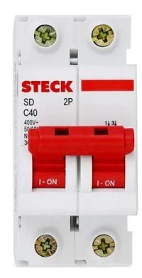 Disjuntor Bipolar Din 40A Steck