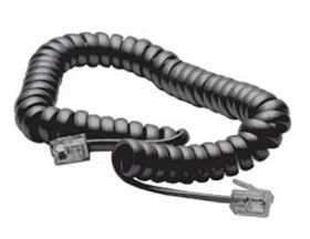 Extensão Para Telefone Preto Espiral 2.00mts Interneed