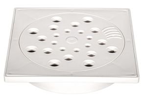 Grelha Pvc Fecho Quadrado Branca 10cm Estrela