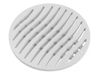 Grelha Redonda 10cm PVC Branca Tigre