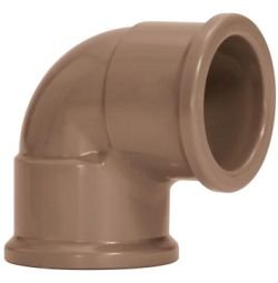 Joelho Pvc Marrom 50Mmx90º Amanco