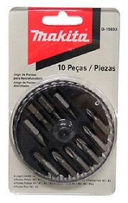 Jogo Ponta 10 Bits e 1 Peça D-15693 Makita