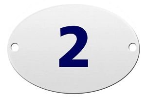 Numero Oval Pvc 2