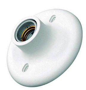 Plafon Com Soquete Porcelana Branco Taschibra