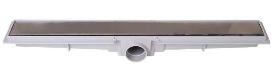 Ralo Linear Com Grelha Inox Luxo 5x50 Estrela