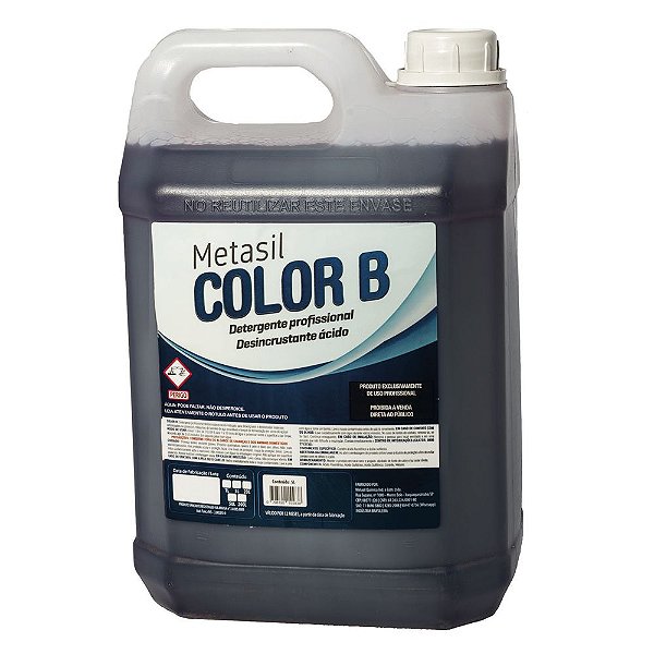 Detergente Desincrustante Ácido Concentrado Color B - 5 Litros