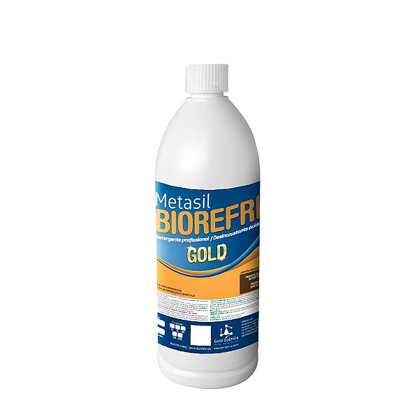 Detergente Desincrustante Ácido Biorefri Gold - 1 Litro