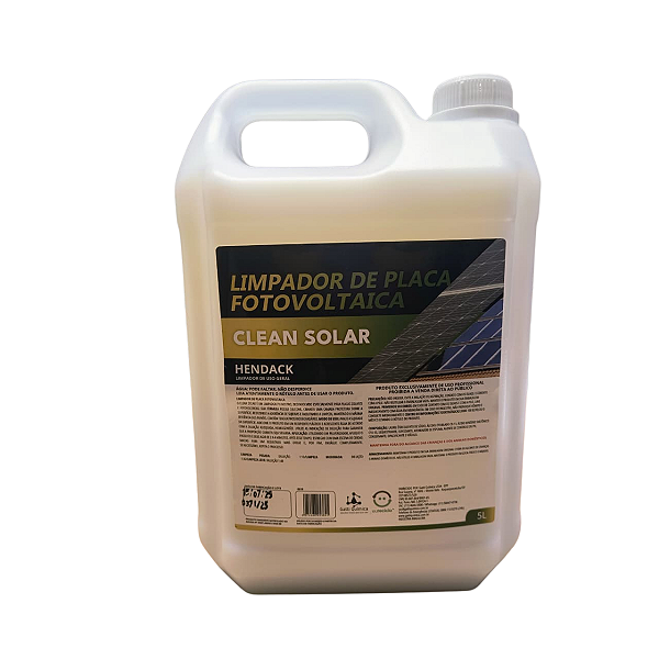 Limpador de Placa Fotovoltaica e Solar - 5L