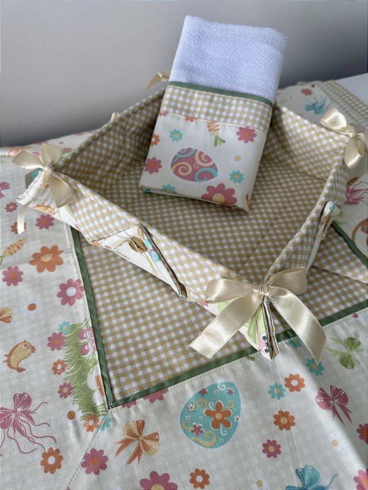 Conjunto de Lanche - Páscoa Xadrez