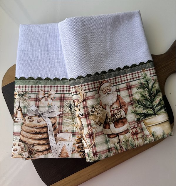 Kit 2 panos - Noel cookies