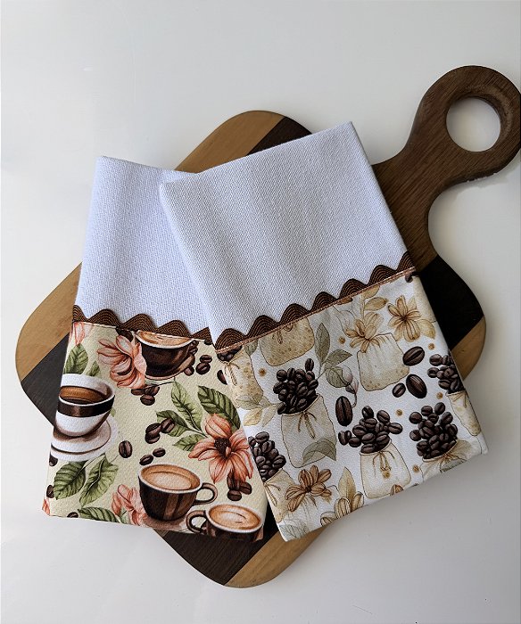 Kit 2 panos - Hora do café