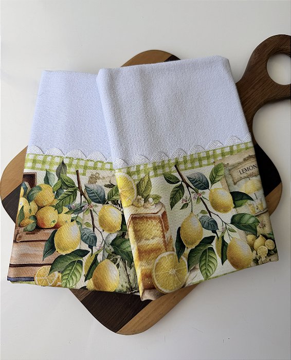 Kit 2 panos - Limão Siciliano