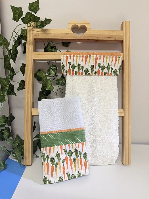 Kit Bate Mãos - Cenoura laranja