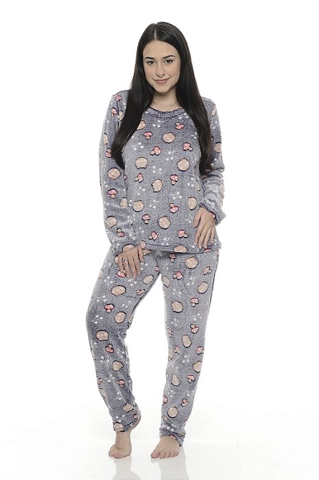 Pijama Ultra Soft Cogumelo