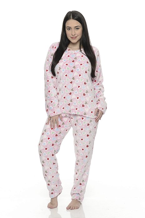 Pijama Ultra Soft Coração