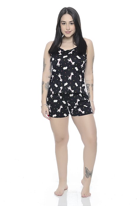 Shortdoll girafa alcinha feminino verão ref 001
