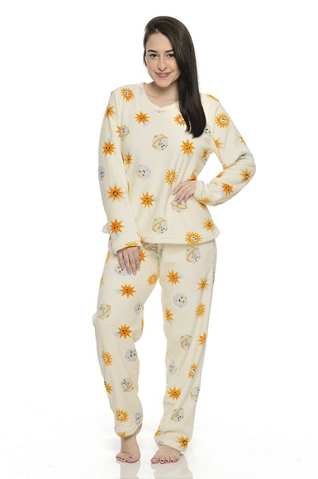 Pijama Ultra Soft Sol e Lua