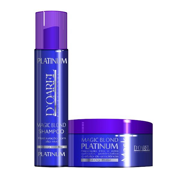 KIT MAGIC BLOND BLOND PLATINUM SHAMPOO + MASCARA 240G