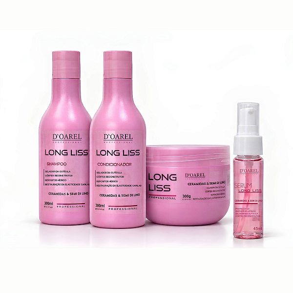 KIT LONG LISS - SHAMPOO/CONDICIONADOR/MÁSCARA - ( 3 PRODUTOS )
