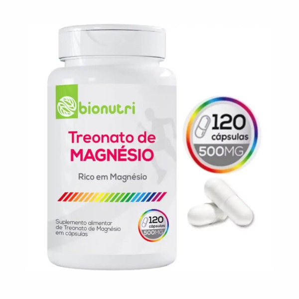 Treonato de Magnésio 500 mg - 120 CAPS | Bionutri