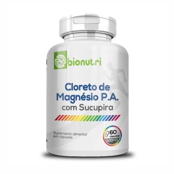 Cloreto de Magnésio P.A. com Sucupira 500 mg - 60 CAPS | BIONUTRI