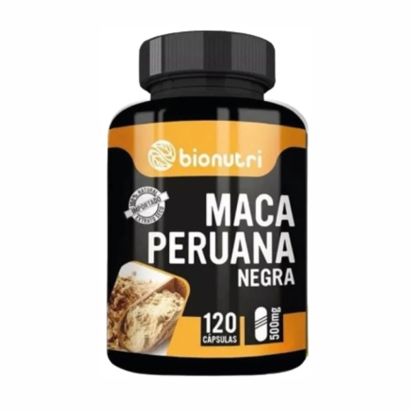 Maca Peruana Negra (500mg) - 120 Cápsulas | Bionutri