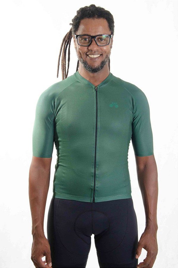 Camisa de Ciclismo Mynd Masculina Basic verde