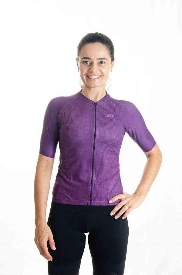 Camisa de Ciclismo Mynd Feminina Basic uva