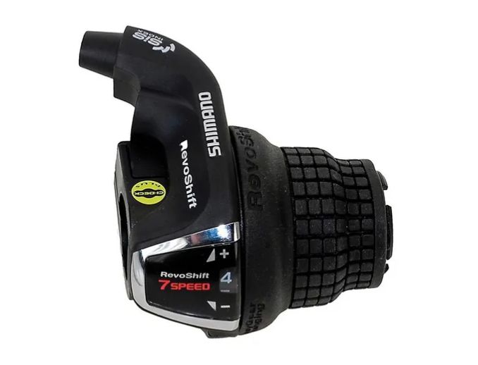 Trocador de marcha Shimano Tourney SL-RS35 Grip-Shift  lado direito 7v preto com visor
