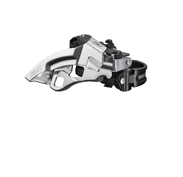 Câmbio dianteiro Shimano SLX FD-M670 Top Swing Dual Pull com abraçadeira 28.6 - 34.9 mm 3 x 10v para coroa 40 dentes