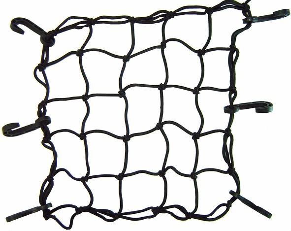 Rede Elástica 35x35cm com ponta de plástico preto