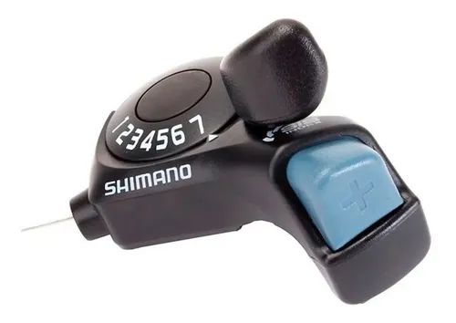 Trocador de marcha Shimano Tourney SL-TX30 Thumb Shifter com cabo lado direito 7v com visor