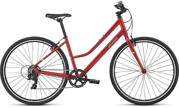Bicicleta Specialized Alibi S-T vermelho evolutivo/azul turquesa - Tam. P