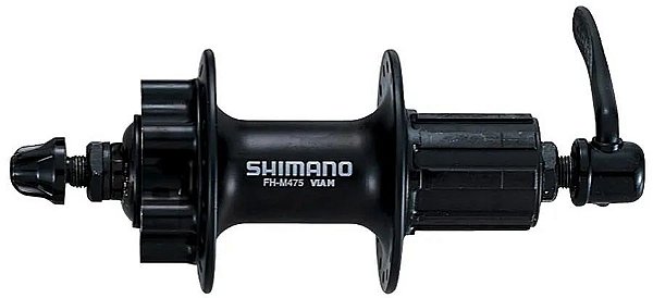 Cubo traseiro Shimano Deore FH-M475 para 6 parafusos preto