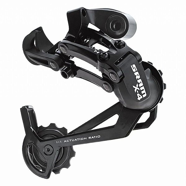 Câmbio traseiro Sram X4 cage longo 7/8 v preto