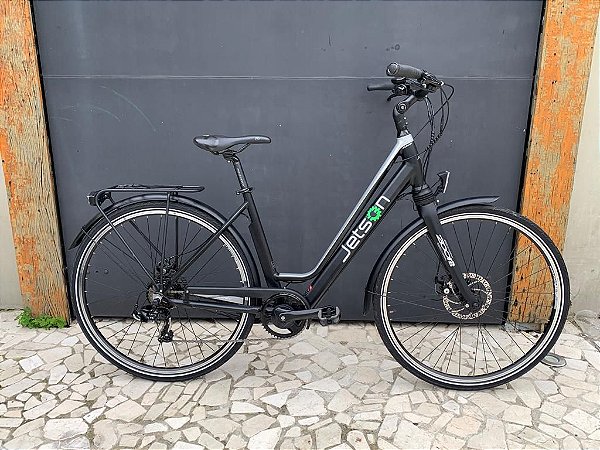 Bicicleta elétrica Jetson Journey preta e prata - USADA - Ciclo Urbano  Bicicletas