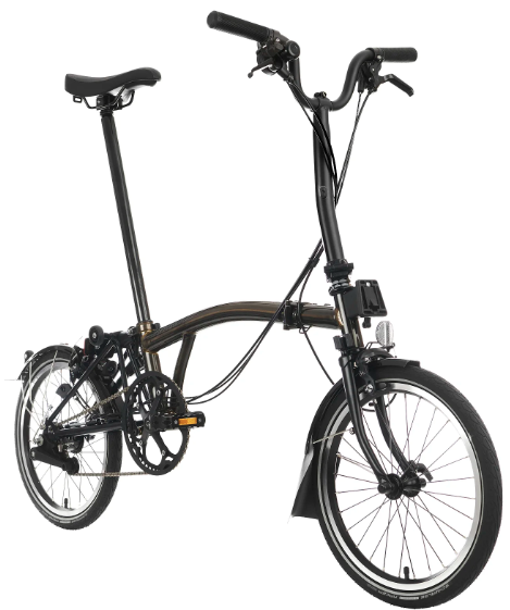 Bicicleta Brompton C Line Explore Black Mid - Black Lacquer