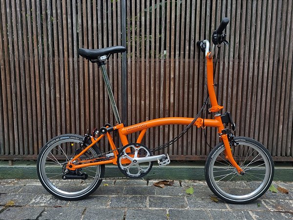 Bicicleta Brompton M6E Orange + Orange - USADA