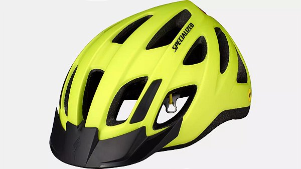 Capacete Specialized Centro Led Mips verde fluorescente - Tam. adulto