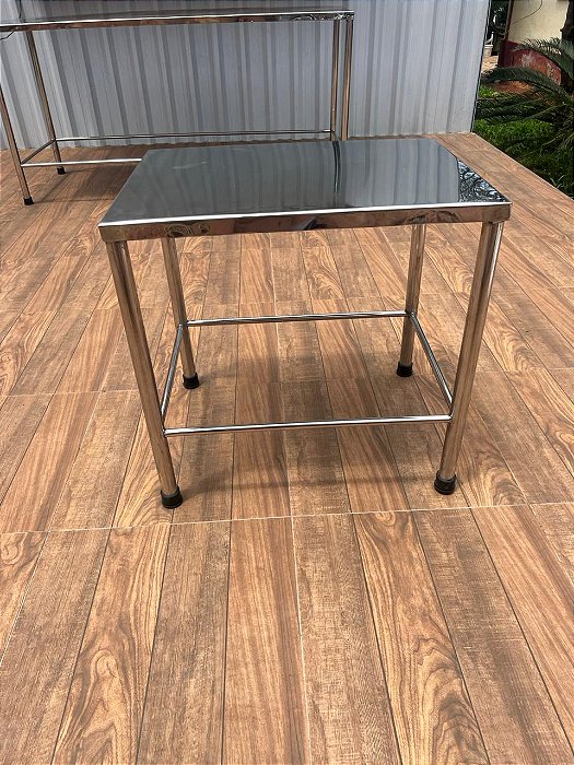 MESA PLANA EM INOX 304L (BANCADA) 600x700x700