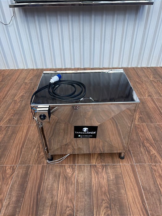 DESCRISTALIZADOR EM INOX 304 PARA BALDE (60KG) TIPO ESTUFA