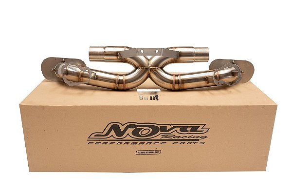 CATBACK FULL PORSCHE 911 992 INOX Ø3" PONTEIRA OVAL