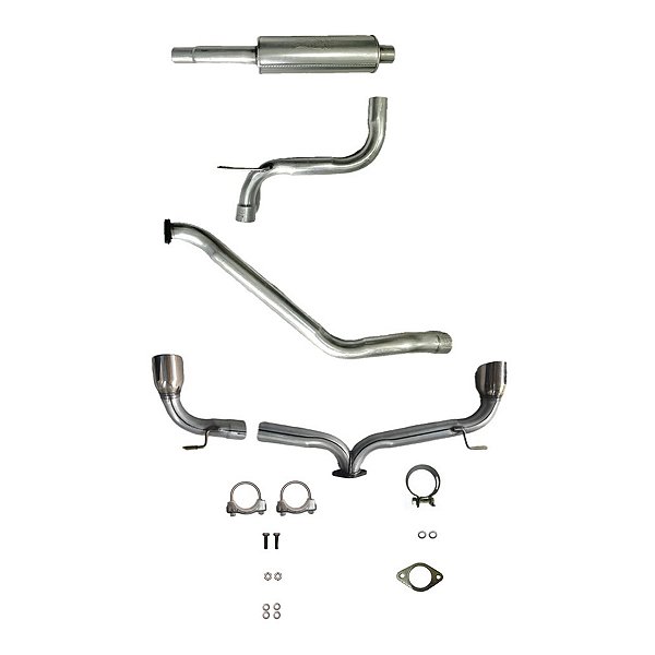 CATBACK GOLF TSI 1.4 NACIONAL AC Ø 2 1/2" ESTILO GTI